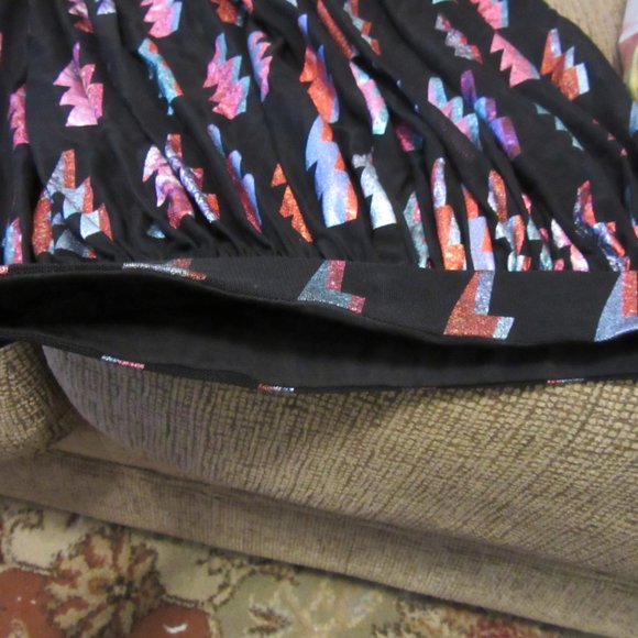 Blackmilk Ziggy Two Tier Sheer Midaxi Skirt  Bowie Stardust Small Sold Out - Picture 13 of 15